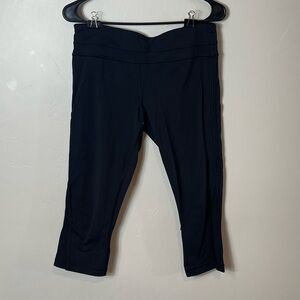 Lululemon leggings workout active black calf size 8